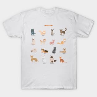 Cat Breeds T-Shirt